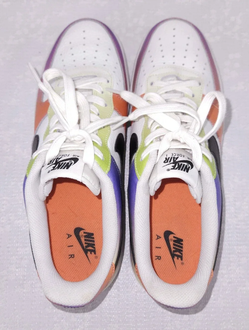 NIKE AIR Force 1 Low '07 Multi-Color Gradient Women's US 12 Athletic Sneakers